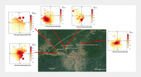 Spatial-temporal Variation and Local Source Identification of Air Pollutants in a Semi-urban Settlement in Nigeria Using Low-cost Sensors