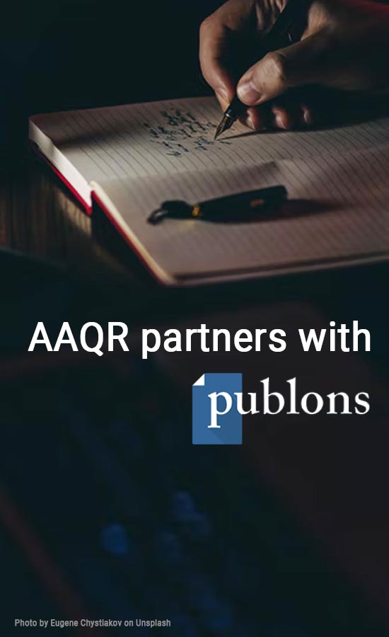 Aerosol and Air Quality Research partners with Publons
